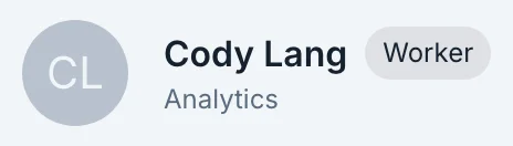 Cody Lang, worker